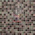 Grey Glass Mix Aluminium Mosaic Tile (CFA71)